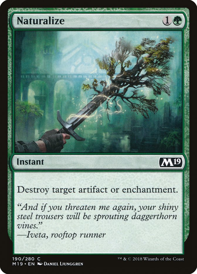 Naturalize [Core Set 2019] | Total Play