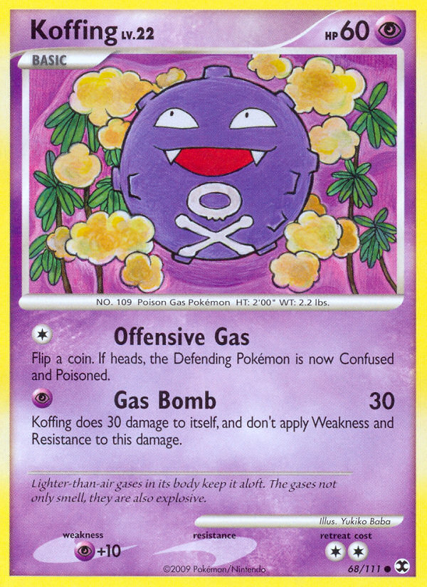 Koffing (68/111) [Platinum: Rising Rivals] | Total Play