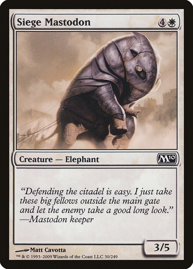 Siege Mastodon [Magic 2010] | Total Play