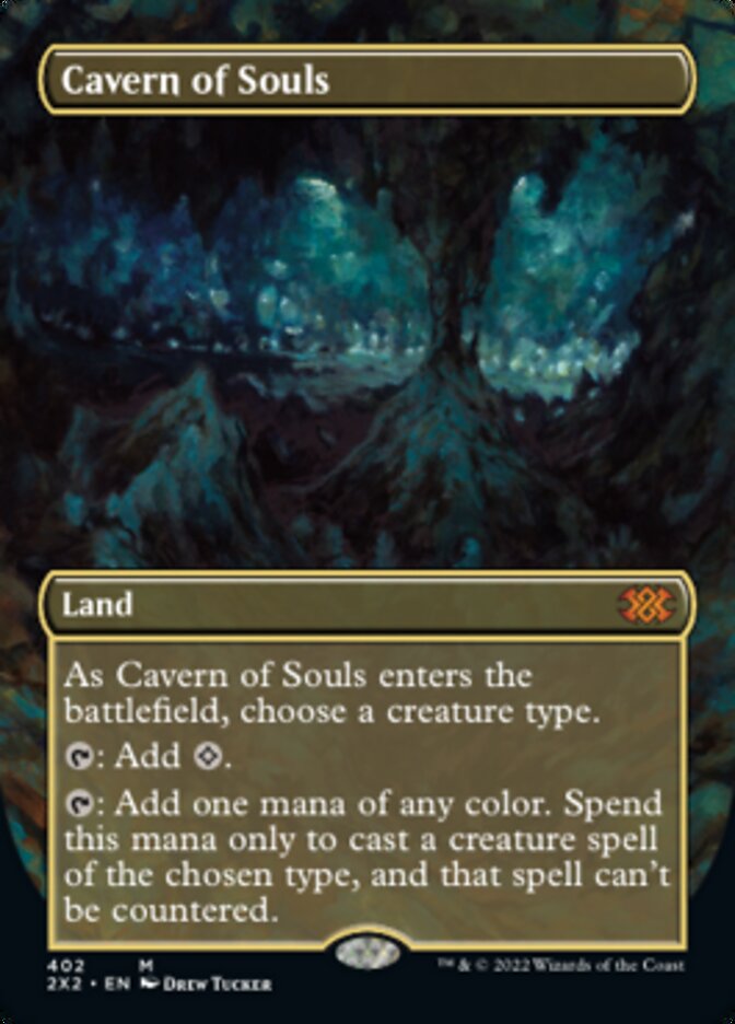 Cavern of Souls (Borderless Alternate Art) [Double Masters 2022] | Total Play