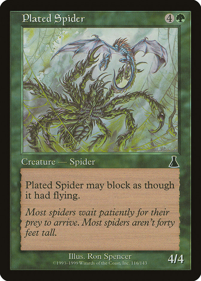 Plated Spider [Urza's Destiny] | Total Play