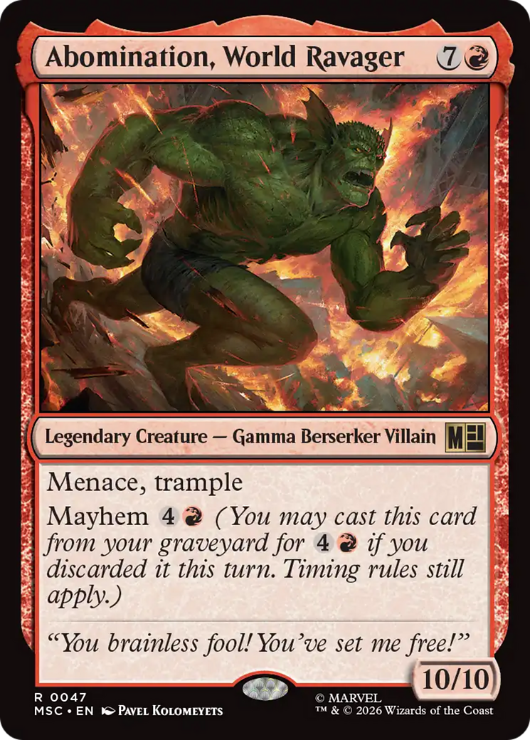 Abomination, World Ravager [Marvel Super Heroes Commander] | Total Play