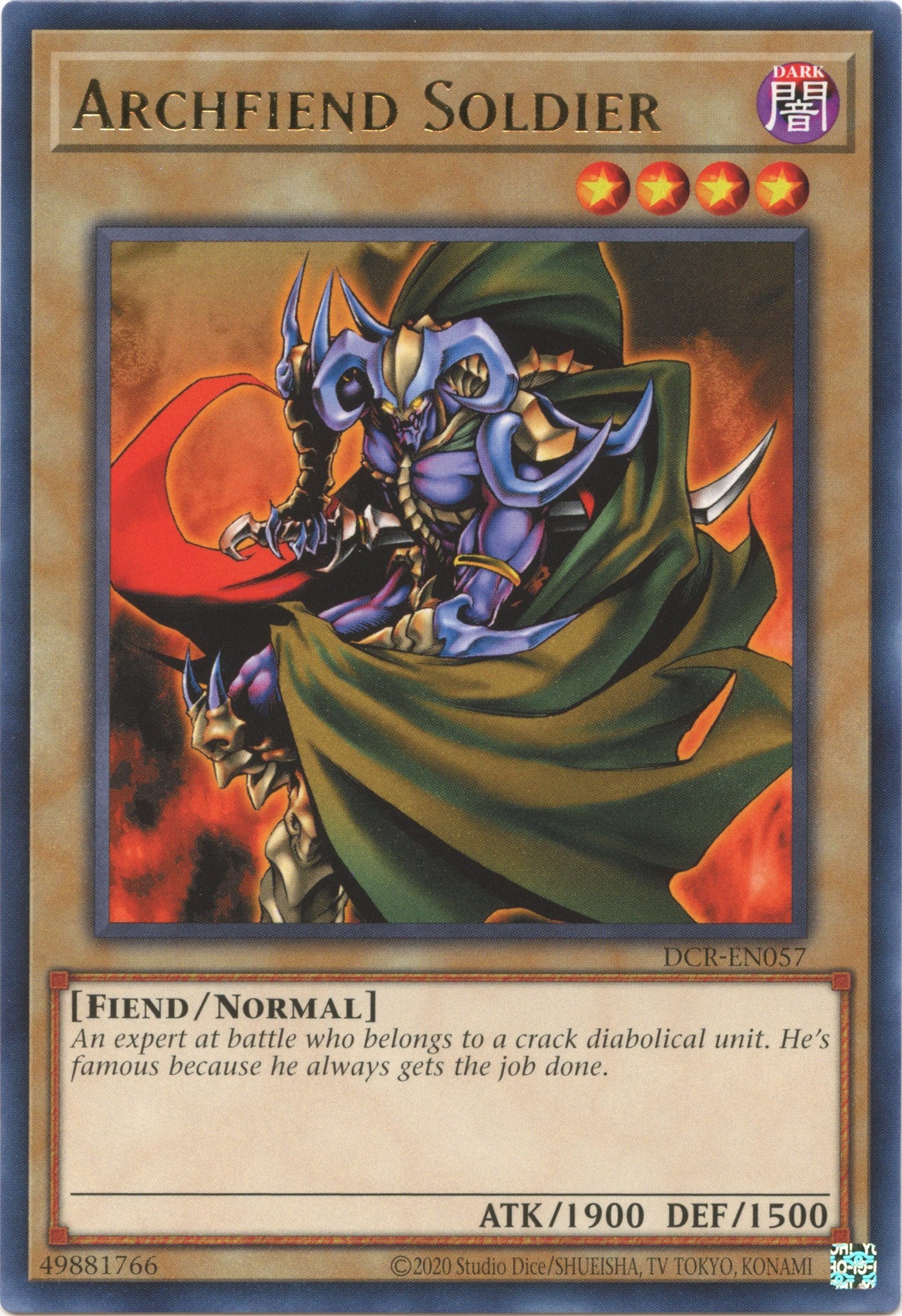 Archfiend Soldier (25th Anniversary) [DCR-EN057] Rare | Total Play
