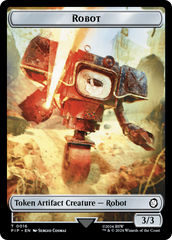 Radiation // Robot Double-Sided Token [Fallout Tokens] | Total Play