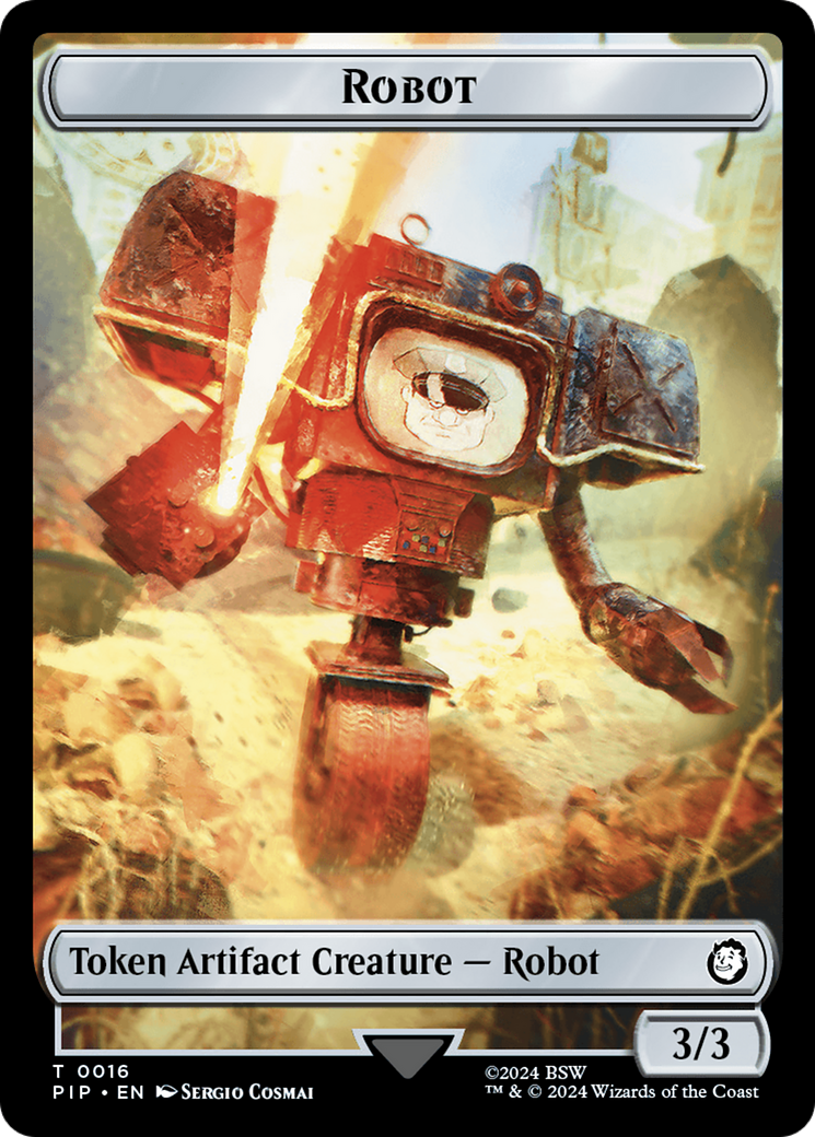 Robot // Treasure (019) Double-Sided Token [Fallout Tokens] | Total Play