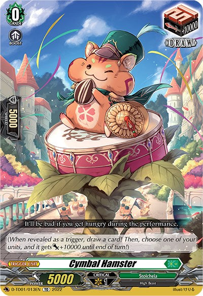 Cymbal Hamster (D-TD01/013EN) [Urara Haneyama -Bandmaster of Blossoming Bonds-] | Total Play