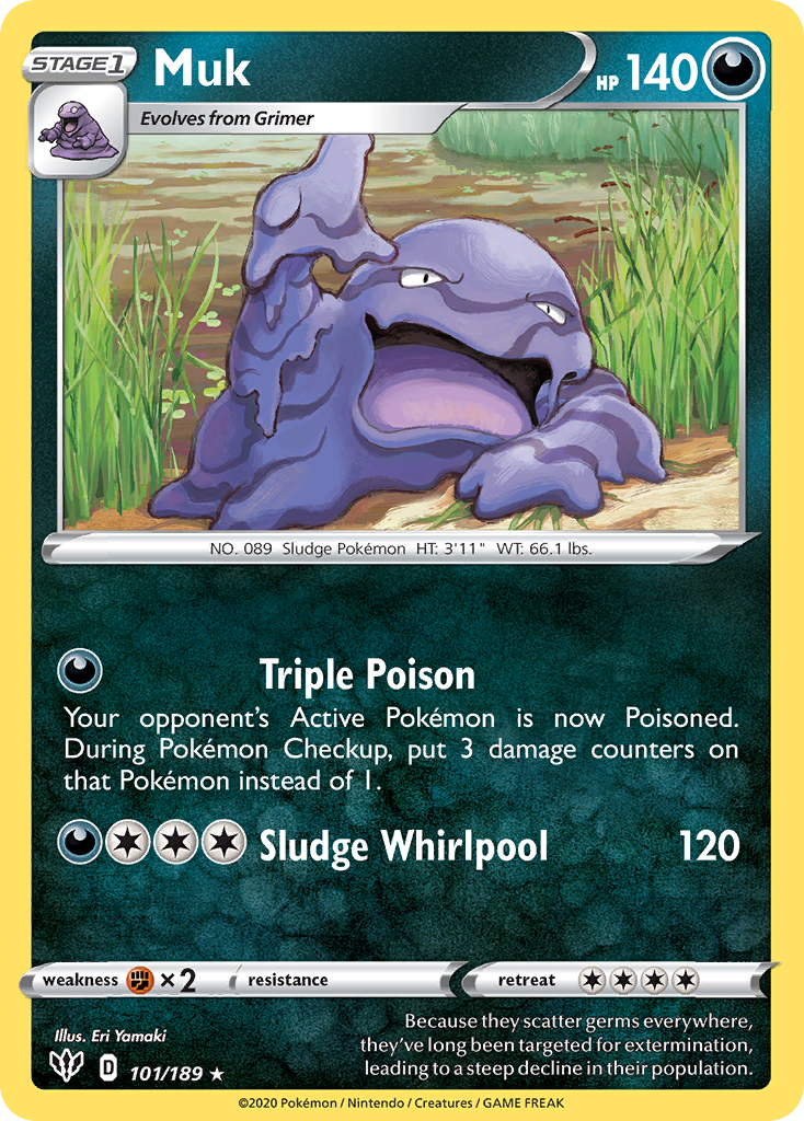 Muk (101/189) [Sword & Shield: Darkness Ablaze] | Total Play
