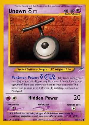 Unown [T] (88/105) [Neo Destiny Unlimited] | Total Play
