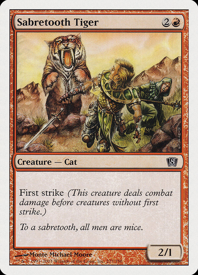 Sabretooth Tiger [Eighth Edition] | Total Play