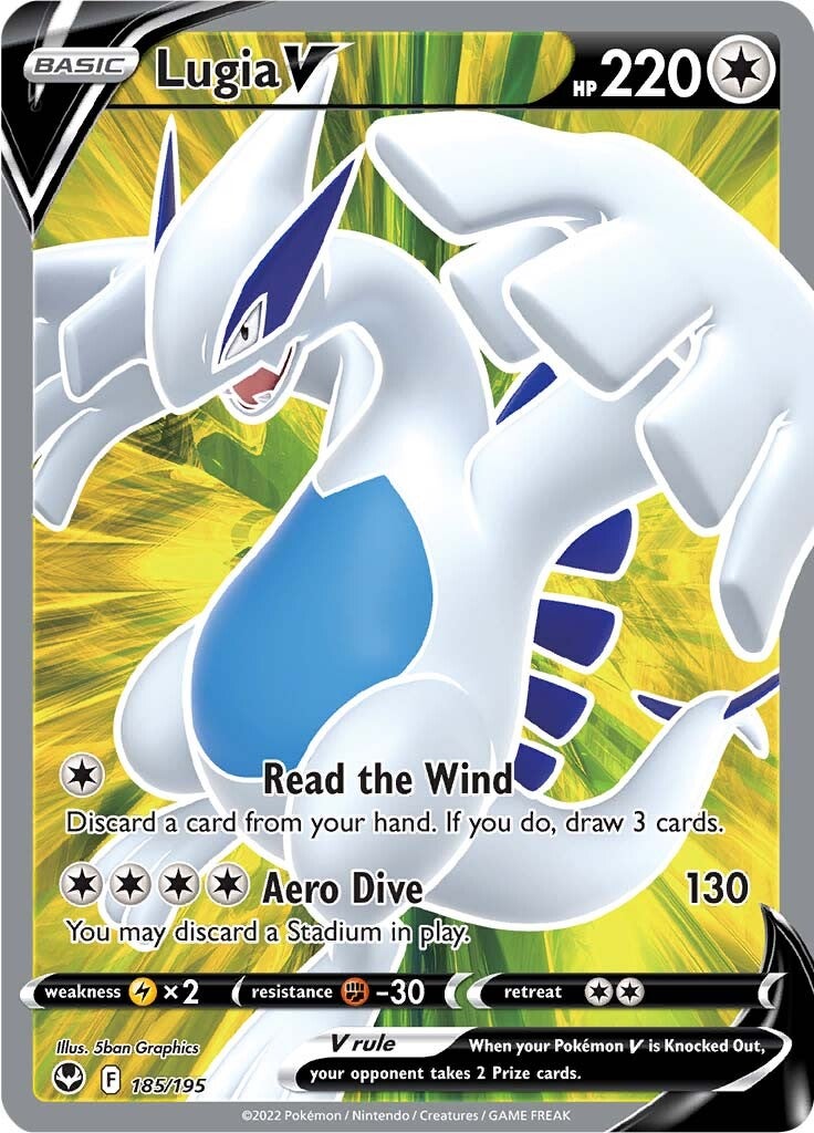 Lugia V (185/195) [Sword & Shield: Silver Tempest] | Total Play