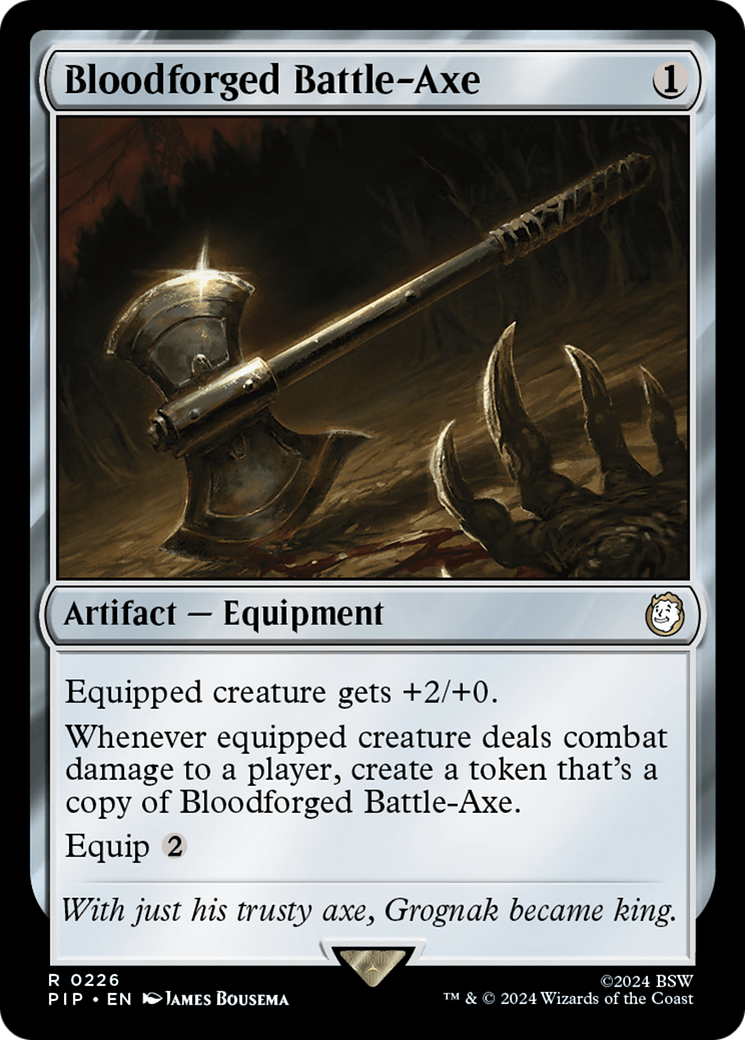Bloodforged Battle-Axe [Fallout] | Total Play