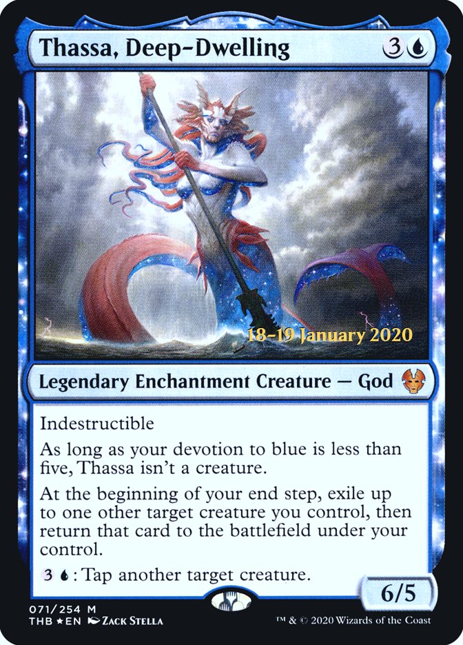 Thassa, Deep-Dwelling [Theros Beyond Death Prerelease Promos] | Total Play