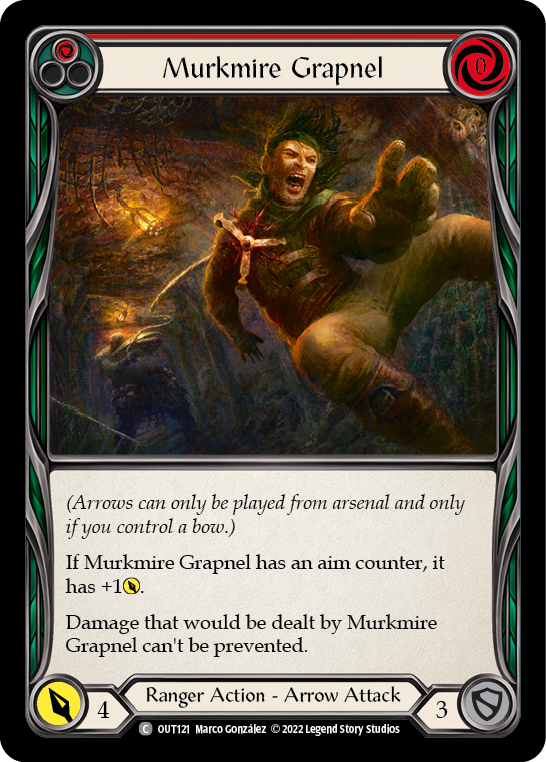 Murkmire Grapnel (Red) [OUT121] (Outsiders)  Rainbow Foil | Total Play