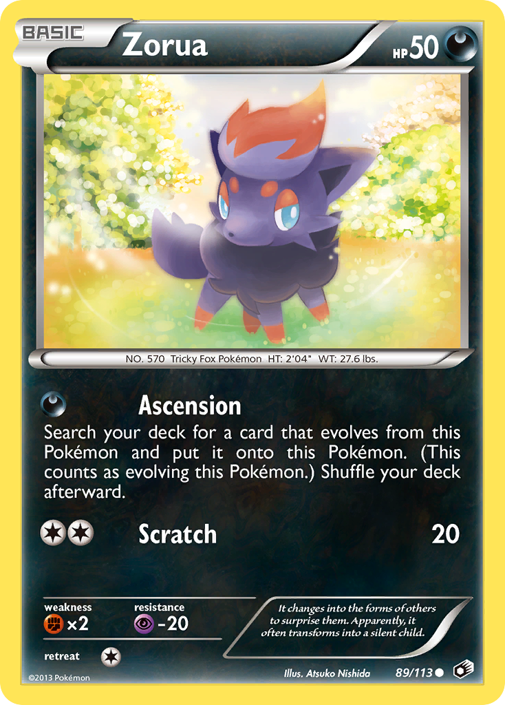 Zorua (89/113) [Black & White: Legendary Treasures] | Total Play