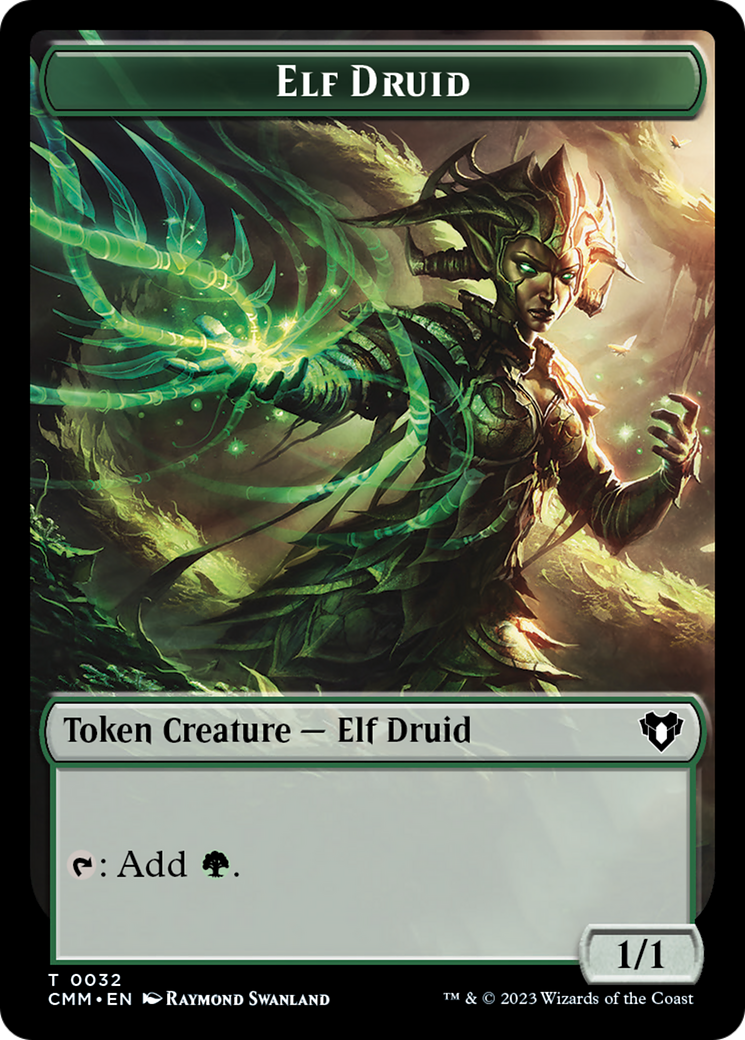 Elf Druid Token [Commander Masters Tokens] | Total Play