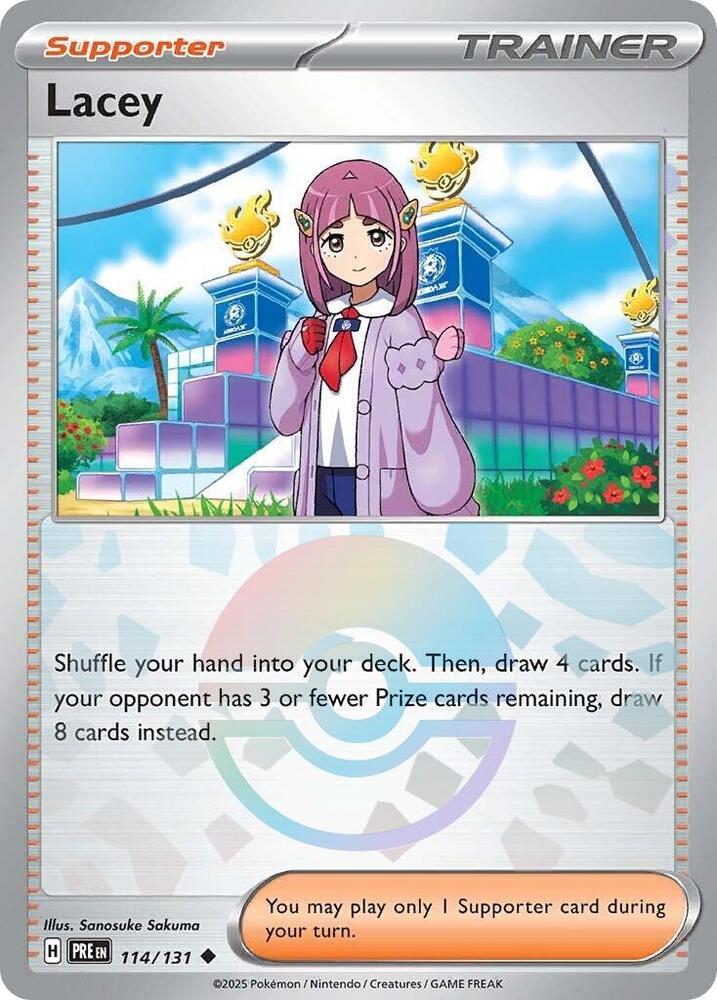 Lacey (114/131) (Poke Ball Pattern) [Scarlet & Violet: Prismatic Evolutions] | Total Play