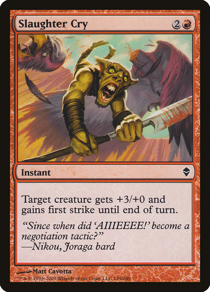 Slaughter Cry [Zendikar] | Total Play