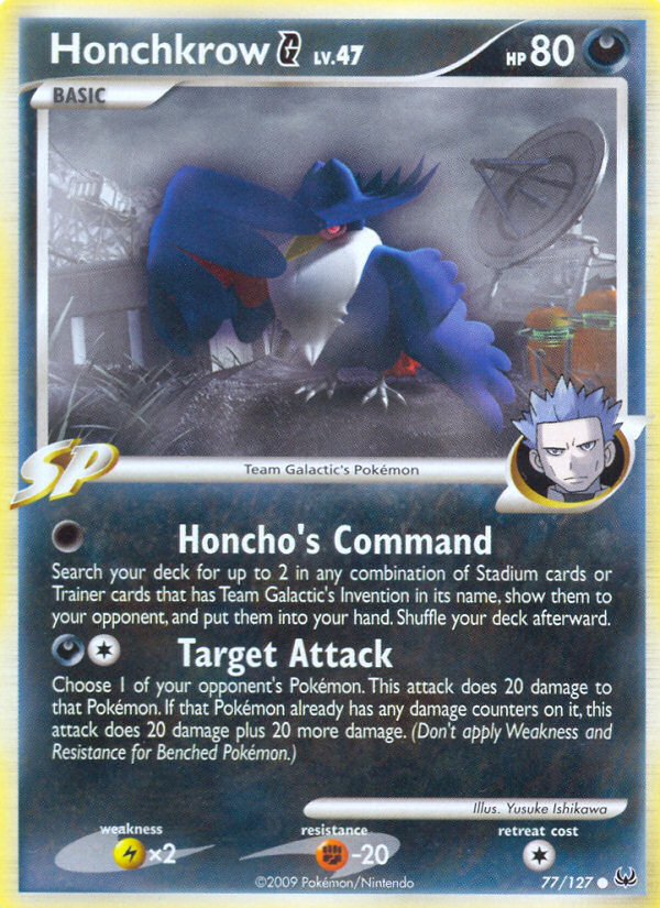 Honchkrow G (77/127) [Platinum: Base Set] | Total Play