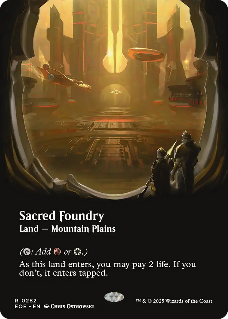 Sacred Foundry (Borderless) [Edge of Eternities] | Total Play