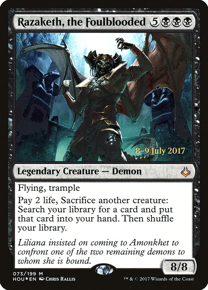 Razaketh, the Foulblooded [Hour of Devastation Prerelease Promos] | Total Play