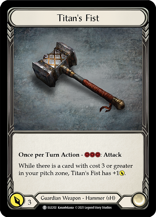 Embodiment of Lightning // Titan's Fist [ELE202] (Tales of Aria)  1st Edition Normal | Total Play