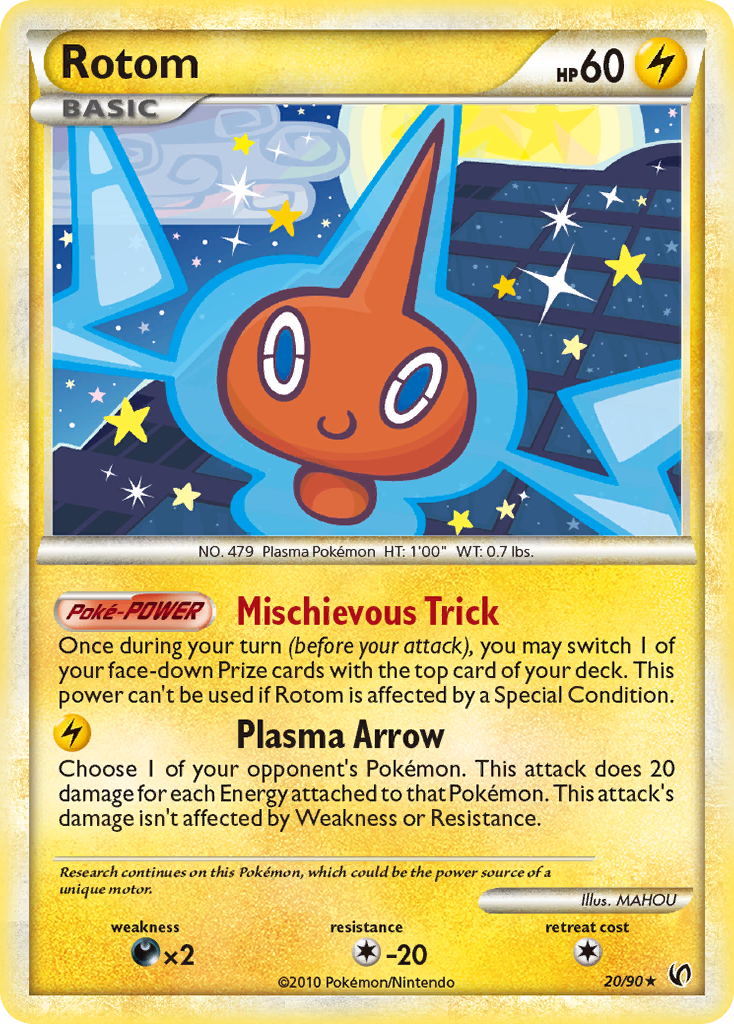 Rotom (20/90) [HeartGold & SoulSilver: Undaunted] | Total Play