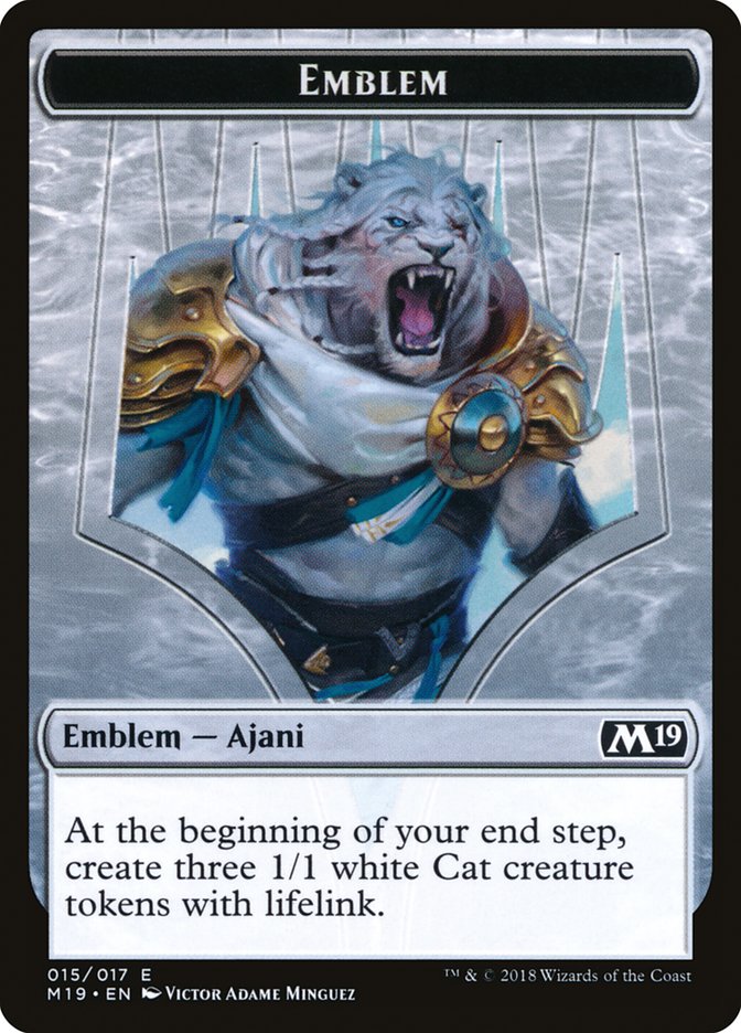 Ajani, Adversary of Tyrants Emblem [Core Set 2019 Tokens] | Total Play