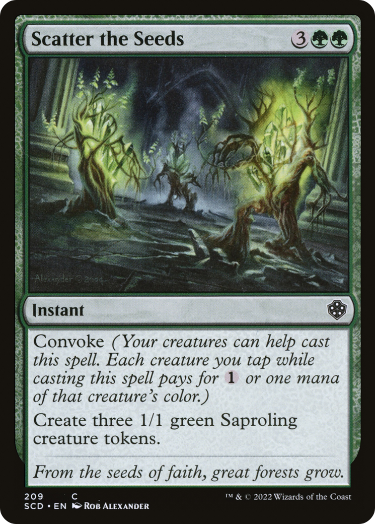 Scatter the Seeds [Starter Commander Decks] | Total Play