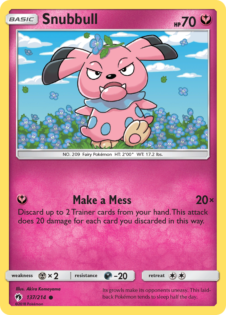 Snubbull (137/214) [Sun & Moon: Lost Thunder] | Total Play