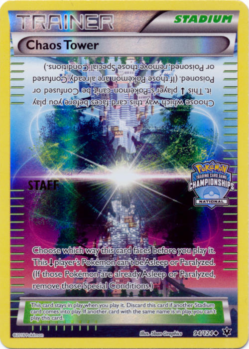 Chaos Tower (94/124) (National Championship Promo Staff) [XY: Fates Collide] | Total Play