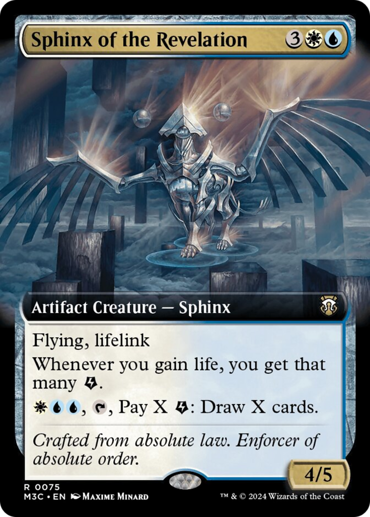 Sphinx of the Revelation (Extended Art) (Ripple Foil) [Modern Horizons 3 Commander] | Total Play