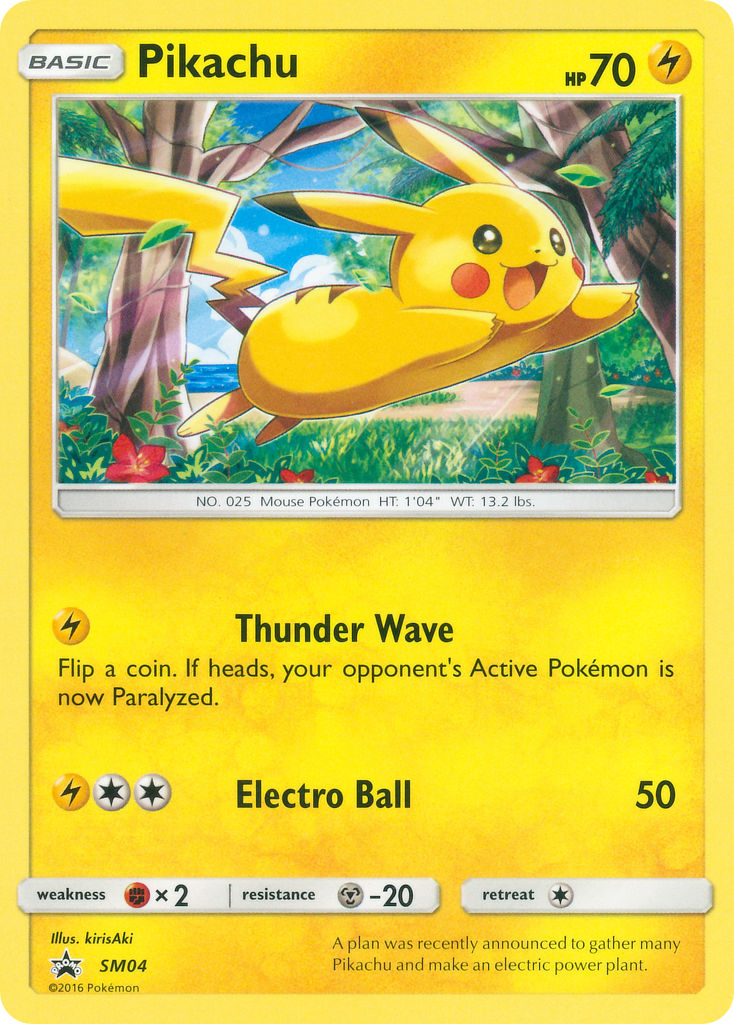 Pikachu (SM04) (Target Non Holo) [Sun & Moon: Black Star Promos] | Total Play