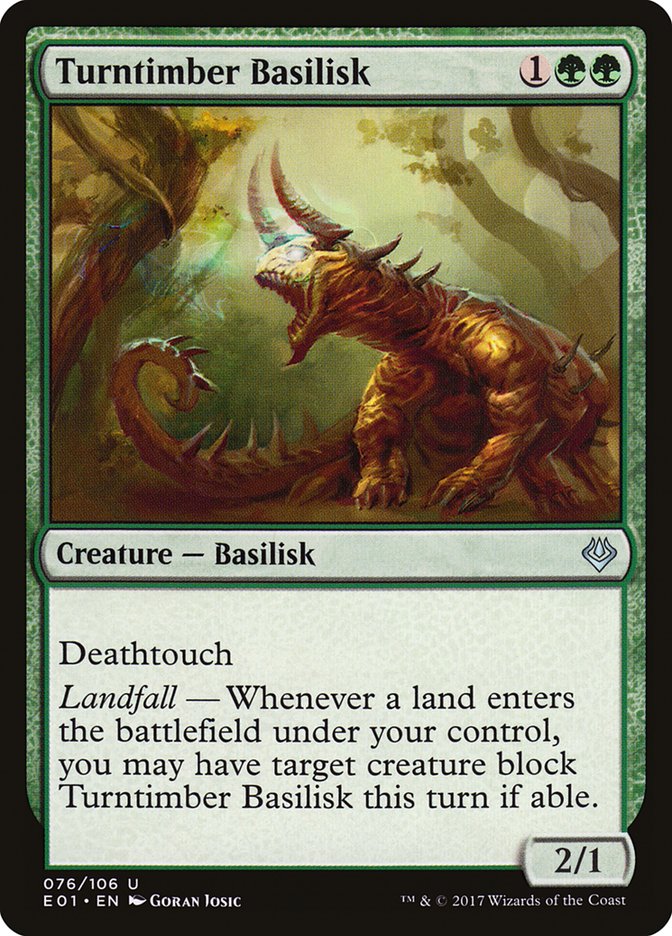 Turntimber Basilisk [Archenemy: Nicol Bolas] | Total Play
