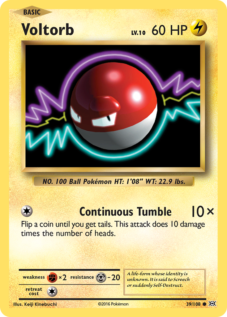 Voltorb (39/108) [XY: Evolutions] | Total Play