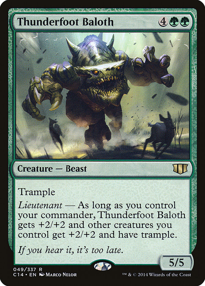 Thunderfoot Baloth [Commander 2014] | Total Play