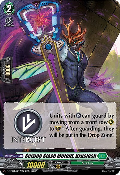 Seizing Slash Mutant, Bruslash (D-TD01/007EN) [Urara Haneyama -Bandmaster of Blossoming Bonds-] | Total Play
