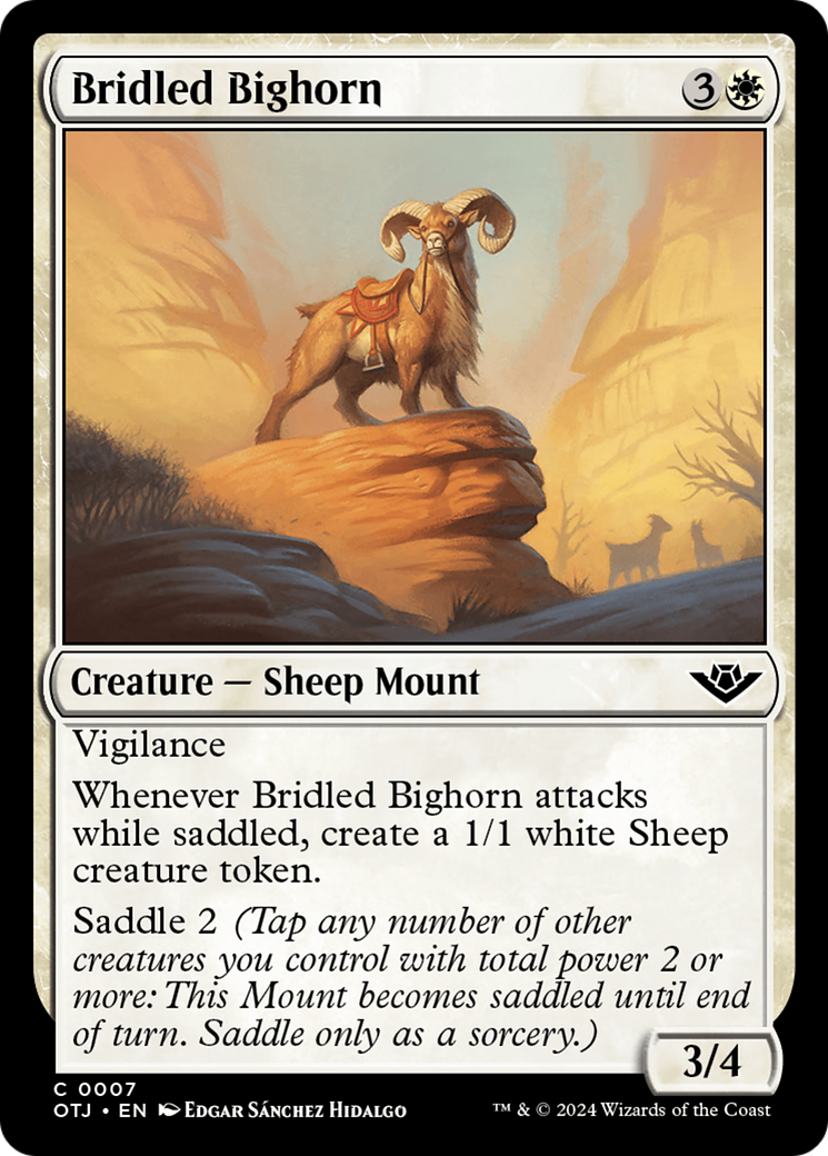 Bridled Bighorn [Outlaws of Thunder Junction] | Total Play