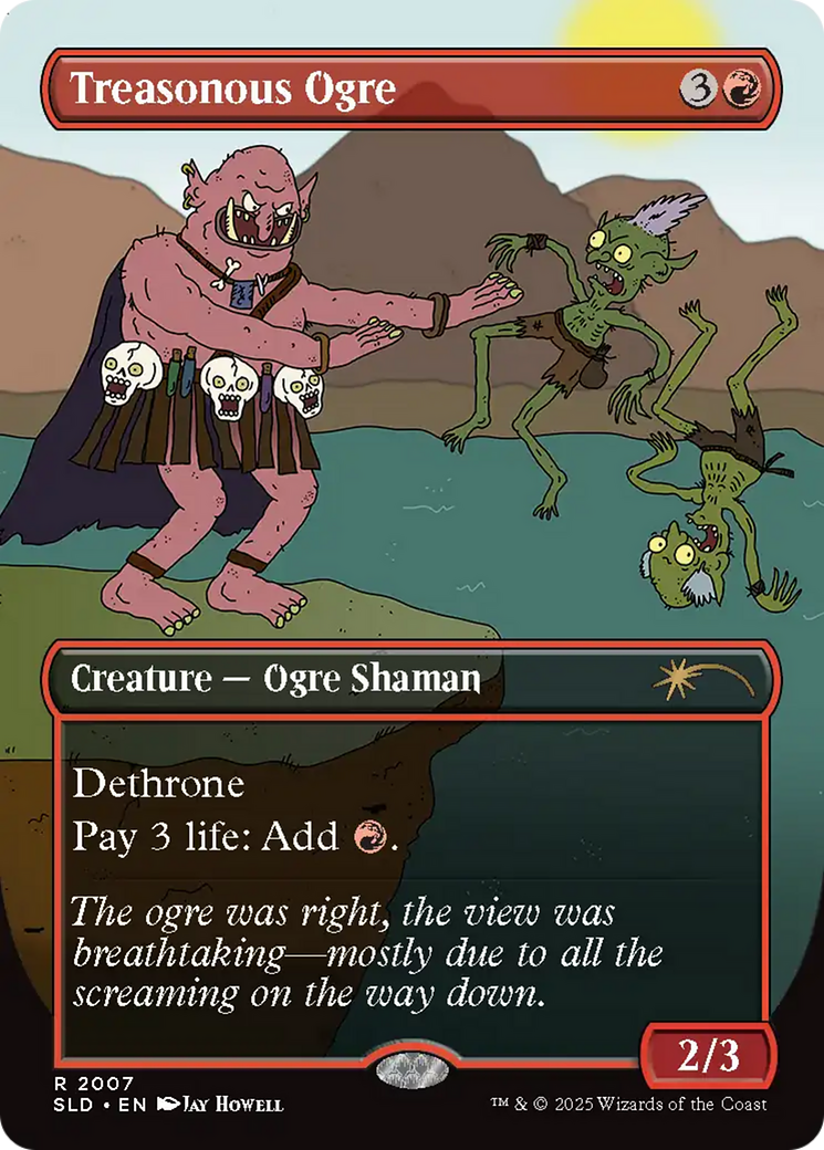 Treasonous Ogre (Rainbow Foil) [Secret Lair Drop Series] | Total Play