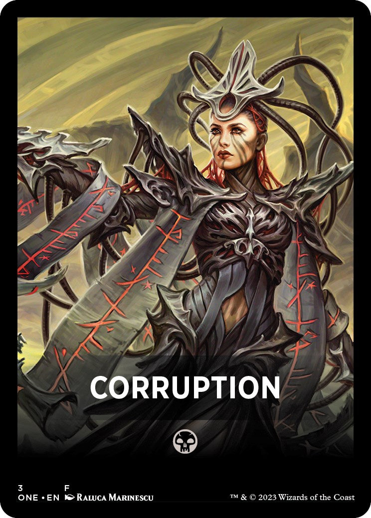 Corruption Theme Card [Phyrexia: All Will Be One Tokens] | Total Play