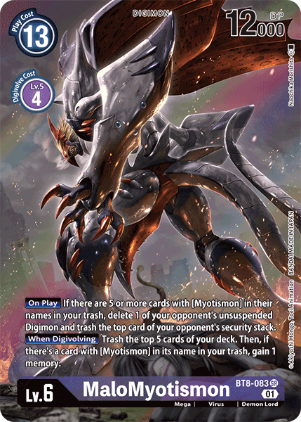 MaloMyotismon [BT8-083] (Alternate Art) [New Awakening] | Total Play