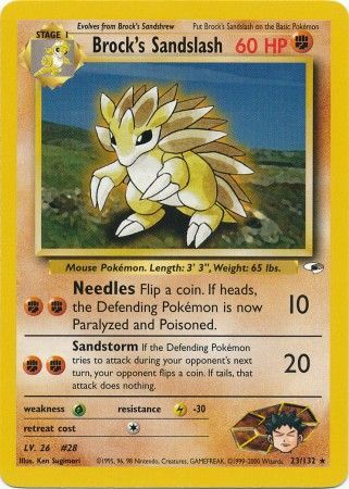 Brock's Sandslash (23/132) [Gym Heroes Unlimited] | Total Play