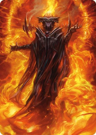 Sauron, the Dark Lord Art Card [The Lord of the Rings: Tales of Middle-earth Art Series] | Total Play