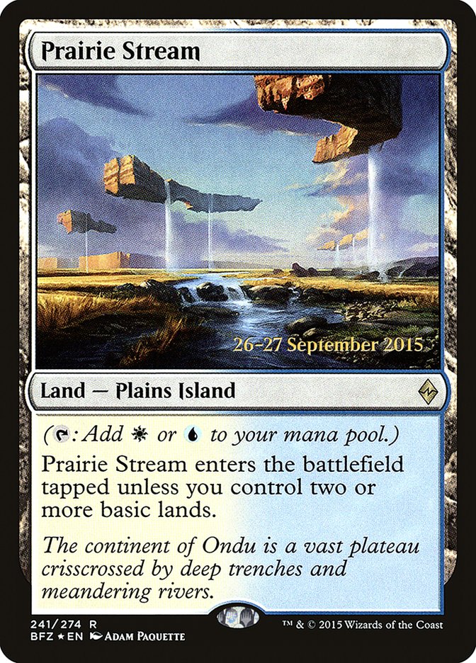 Prairie Stream [Battle for Zendikar Prerelease Promos] | Total Play