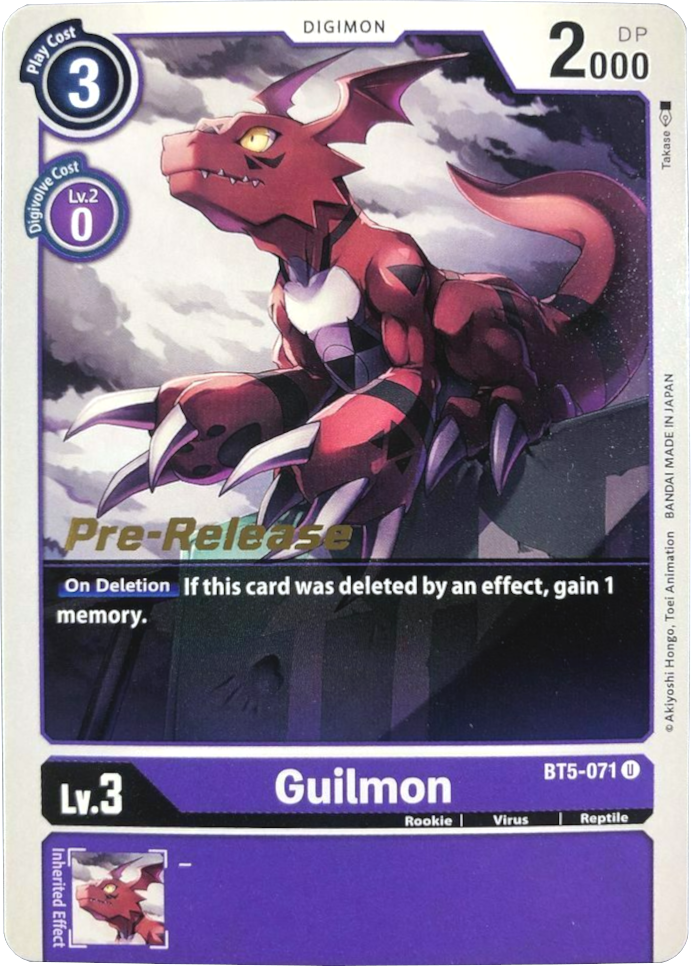Guilmon [BT5-071] [Battle of Omni Pre-Release Promos] | Total Play