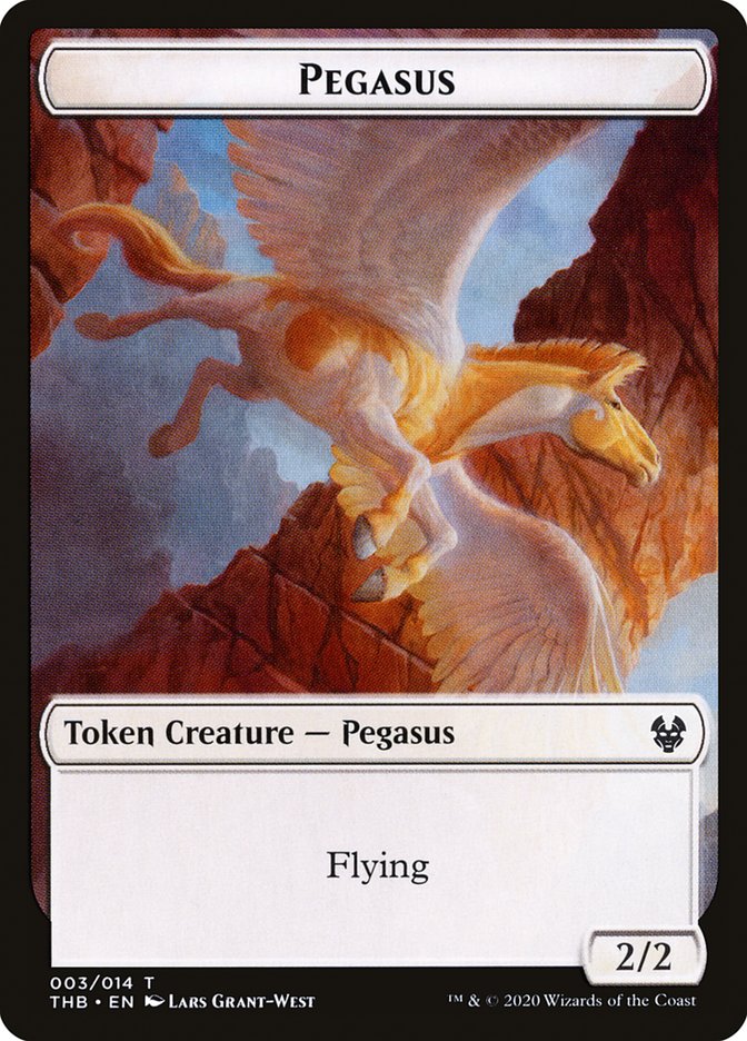 Human Soldier // Pegasus Double-Sided Token [Theros Beyond Death Tokens] | Total Play