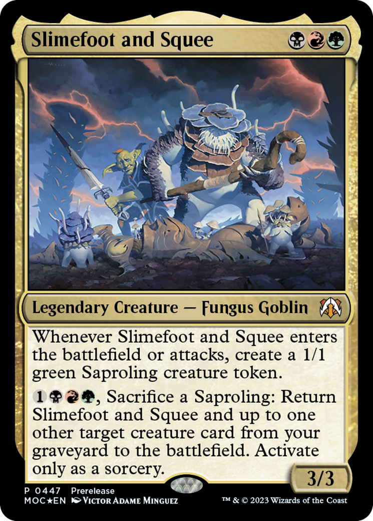 Slimefoot and Squee [March of the Machine Commander Prerelease Promos] | Total Play