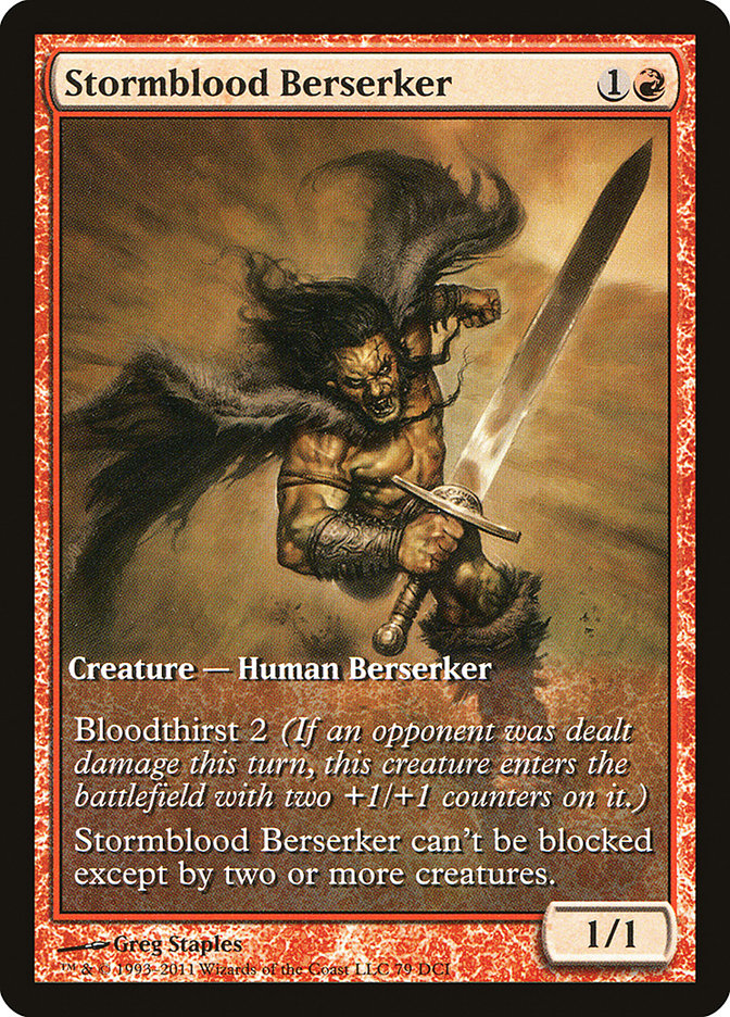 Stormblood Berserker (Extended Art) [Magic 2012 Promos] | Total Play