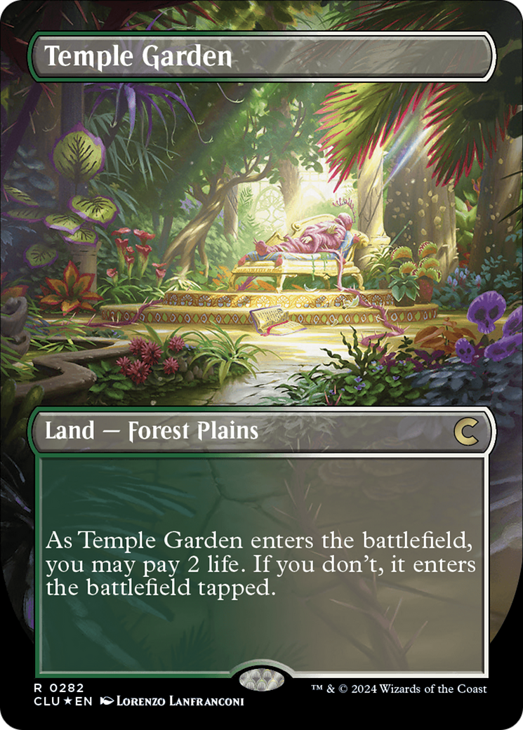Temple Garden (Borderless) [Ravnica: Clue Edition] | Total Play