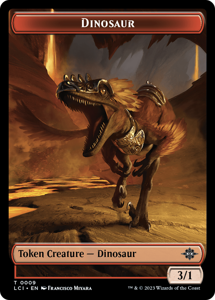 Map // Dinosaur (0009) Double-Sided Token [The Lost Caverns of Ixalan Tokens] | Total Play