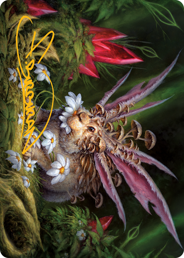 Placid Rottentail Art Card (Gold-Stamped Signature) [March of the Machine Art Series] | Total Play